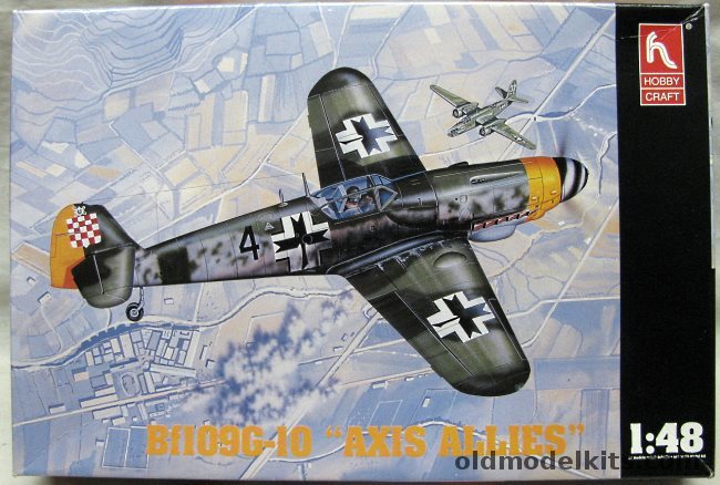 Hobby Craft 1/48 Messerschmitt Bf-109 G-10 - Croatia 1945 /  Red 22  / Yellow 7  From JG 200 and JG54 / Black 17 / Hungarian, HC1522 plastic model kit